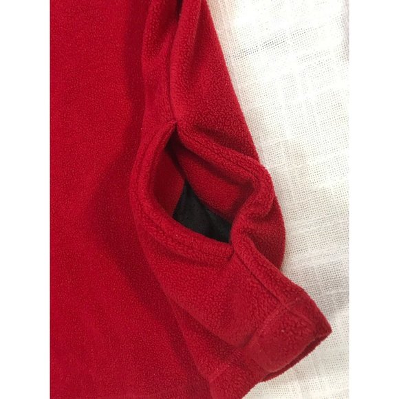Prospirit Men's medium M Sweatshirt pullover red henley zipper pockets fleece - Picture 5 of 12